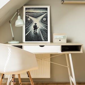 Robert Johnson Crossroads-poster | Gitarist bij Highway 61 & 49 | Deltablueskunst afbeelding 7