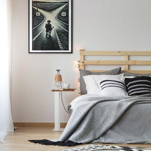 Robert Johnson Crossroads-poster | Gitarist bij Highway 61 & 49 | Deltablueskunst afbeelding 8