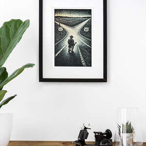 Robert Johnson Crossroads-poster | Gitarist bij Highway 61 & 49 | Deltablueskunst afbeelding 9