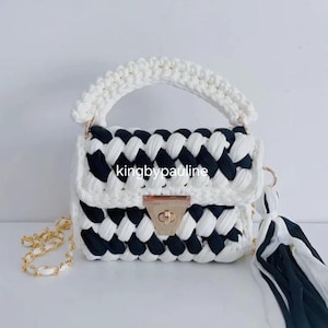 Handmade luxury crochet handbag