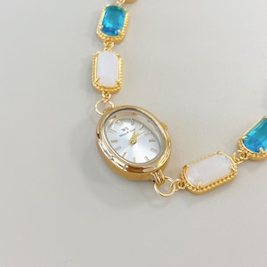 Costumized Watches, Handmade Watch Bracelet, Hand-Crafted Watch, Ladies Watch, Vintage Gold Watch, Elegant Watch, Dainty Gold Watch