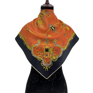 Vintage Blumer Silk Scarf Classic Scarves Neckwear Wrap Body Scarf Blumer Shawl Silk Square Scarf Vintage Retro Foulard Top Scarf Wrap
