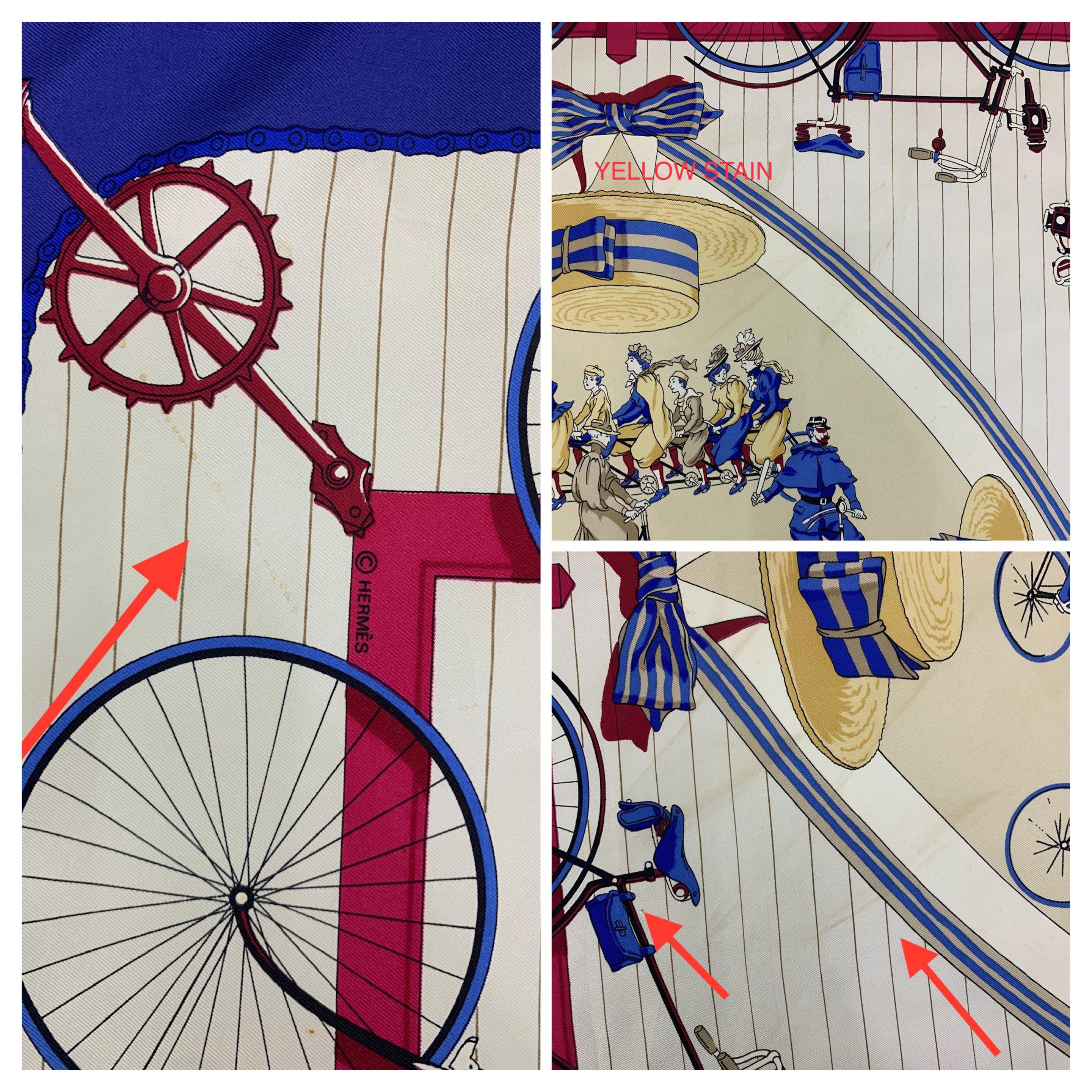 HERMES エルメス ヴィンテージ LES BECANES シルク スカーフ Vintage