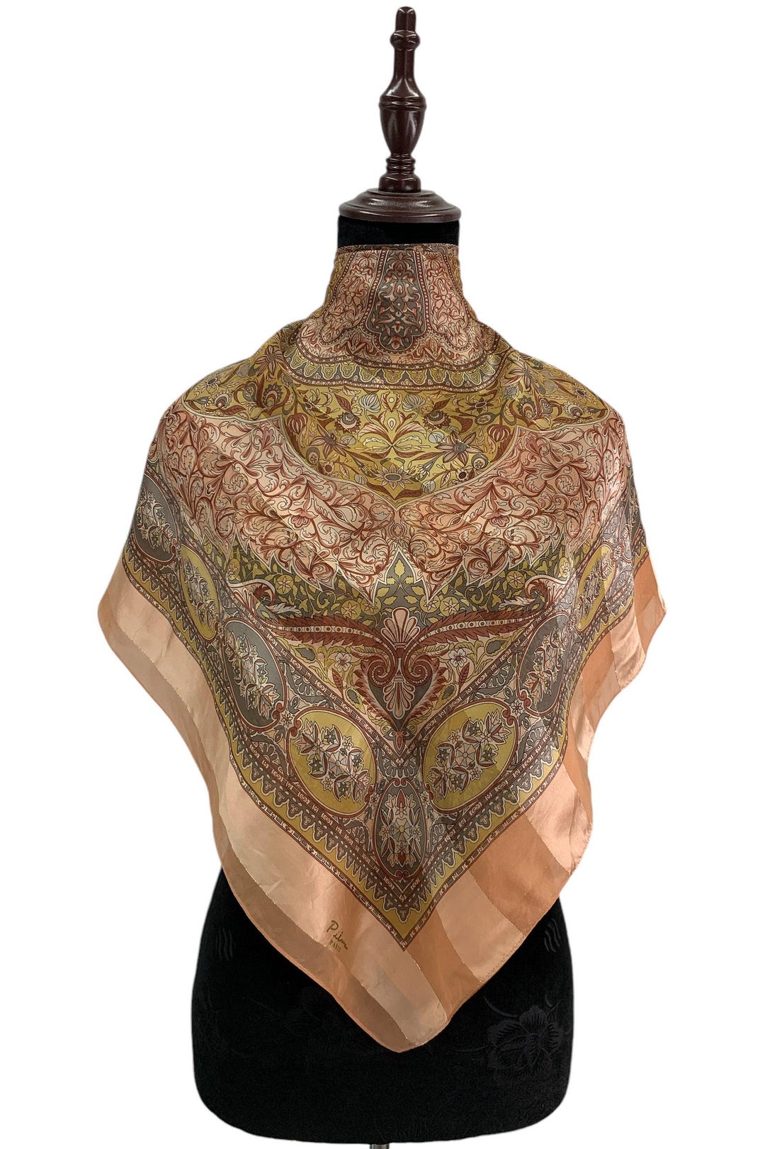 まとめCTHY HIGH-END VINTAGE SILK SCARF Vintage Filigree Silk Scarf Classic Scarves Neckwear Accessories