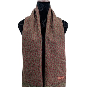 Vintage Marelli Italien Seide Wolle Schal Wendeschals Krawatten Accessoires Marelli Schal Rechteck Schal Klassisches Foulard Wickel Halstuch