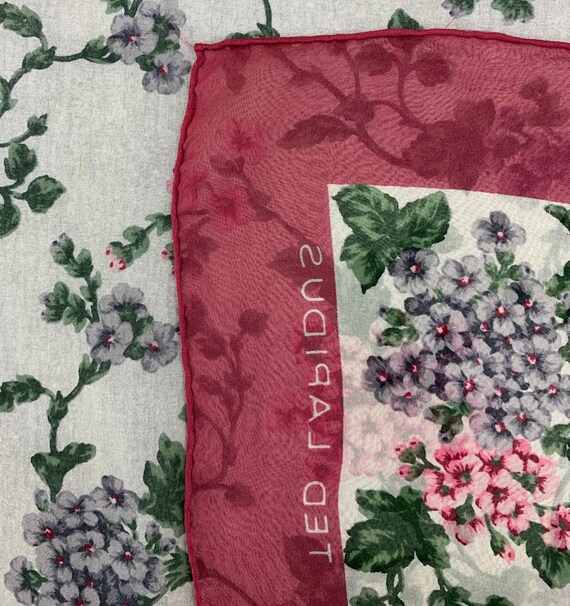 Écharpe Ted Lapidus Motif Floral Multicouleur - Femme - Occasion