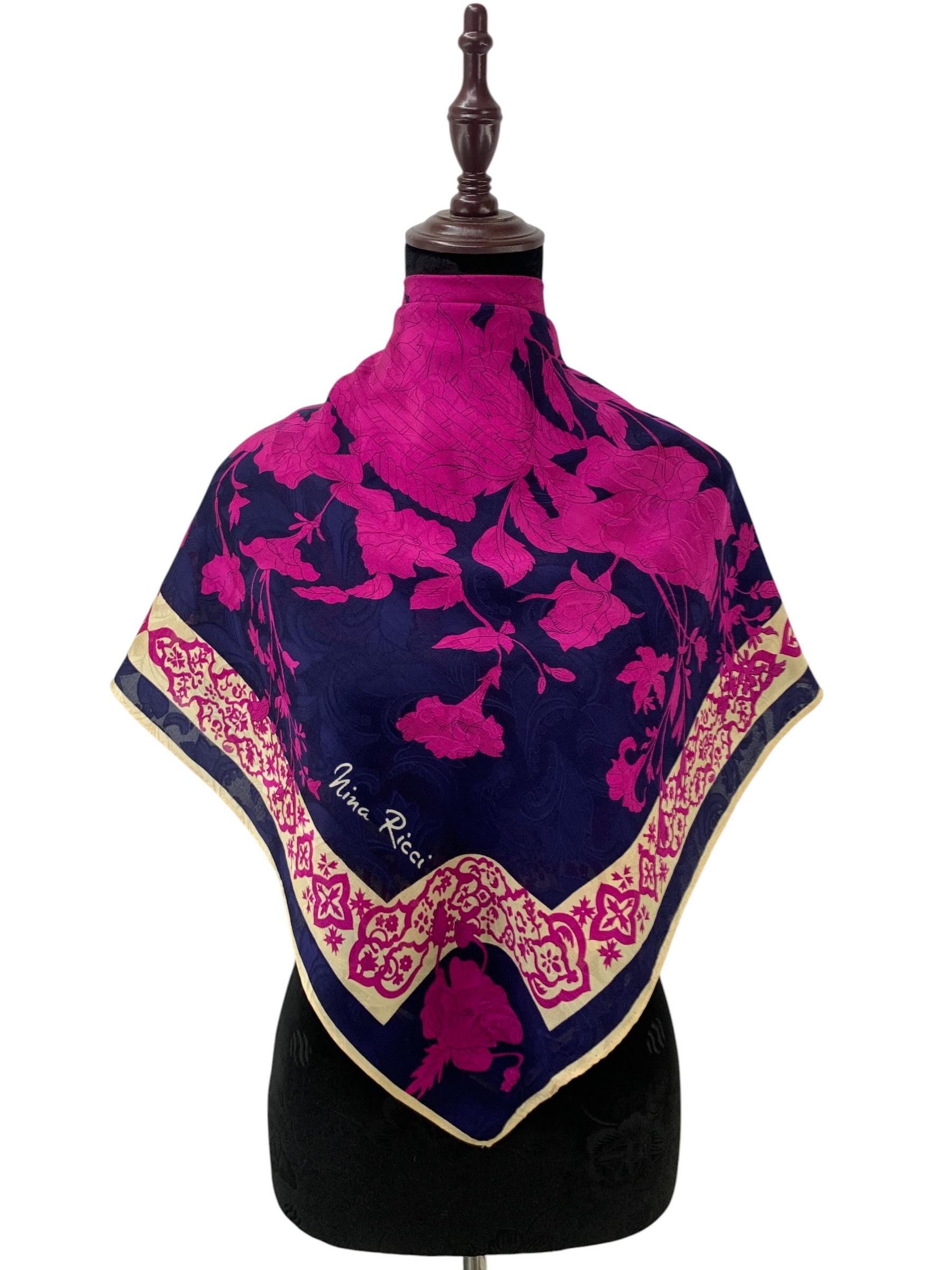 Vintage nina ricci silk scarf - Etsy 日本