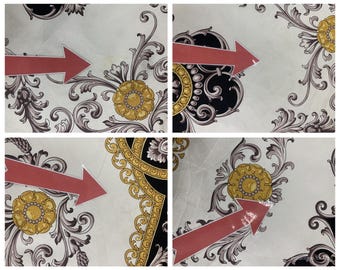 Vintage Tino Lauri Silk Scarf Classic Filigree Scarves Neckcloth