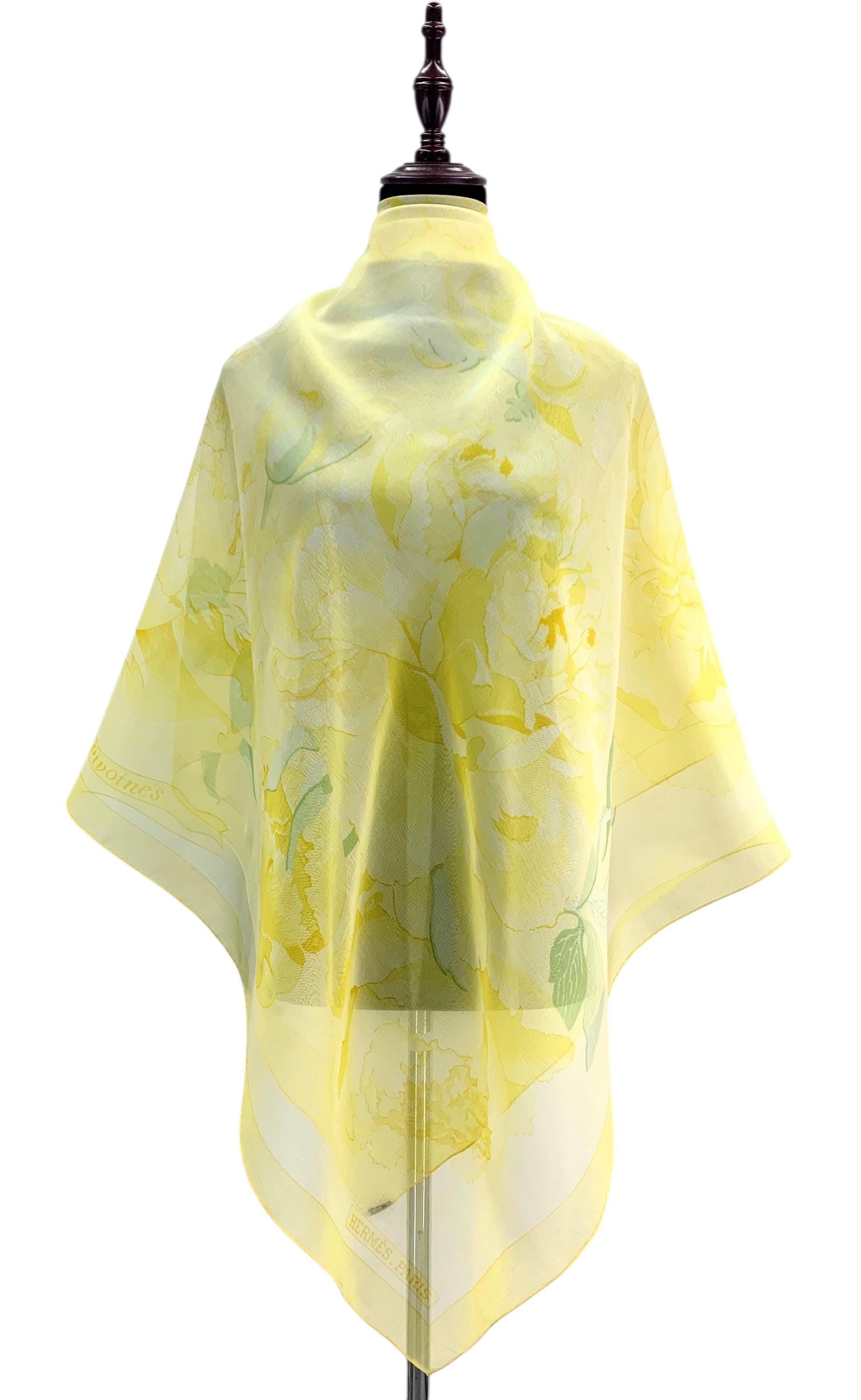Vintage Hermes Les Pivoines by Christiane Vauzelles Hermes