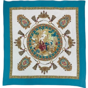 Vintage Classics Silk Scarf Tassel Scarves Neckwear Wrap Body Scarf Classic Shawl Silk Square Scarf Vintage Foulards Babushka Scarf