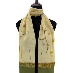 Vintage Salvatore Ferragamo Silk Scarf Floral Scarves Wrap Neckwear Accessories Salvatore Ferragamo Long Scarf Foulards Neckcloth Wrap Silk