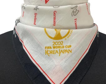 Vintage 2002 FIFA World Cup Bandana - Korea Japan - Etsy Singapore