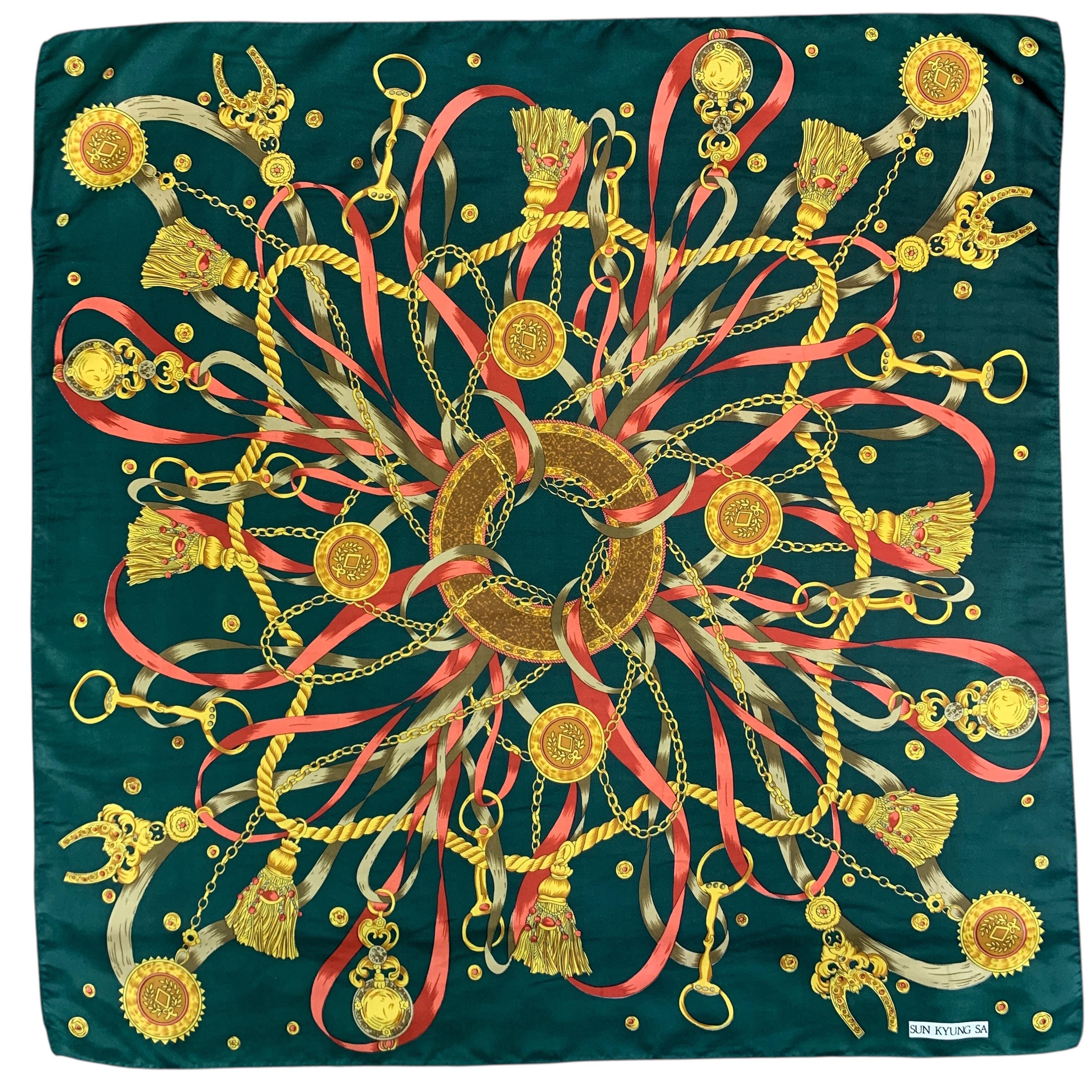 Vintage Sun Kyung Sa Scarf Tassel Scarf Neckwear Accessories Wrap