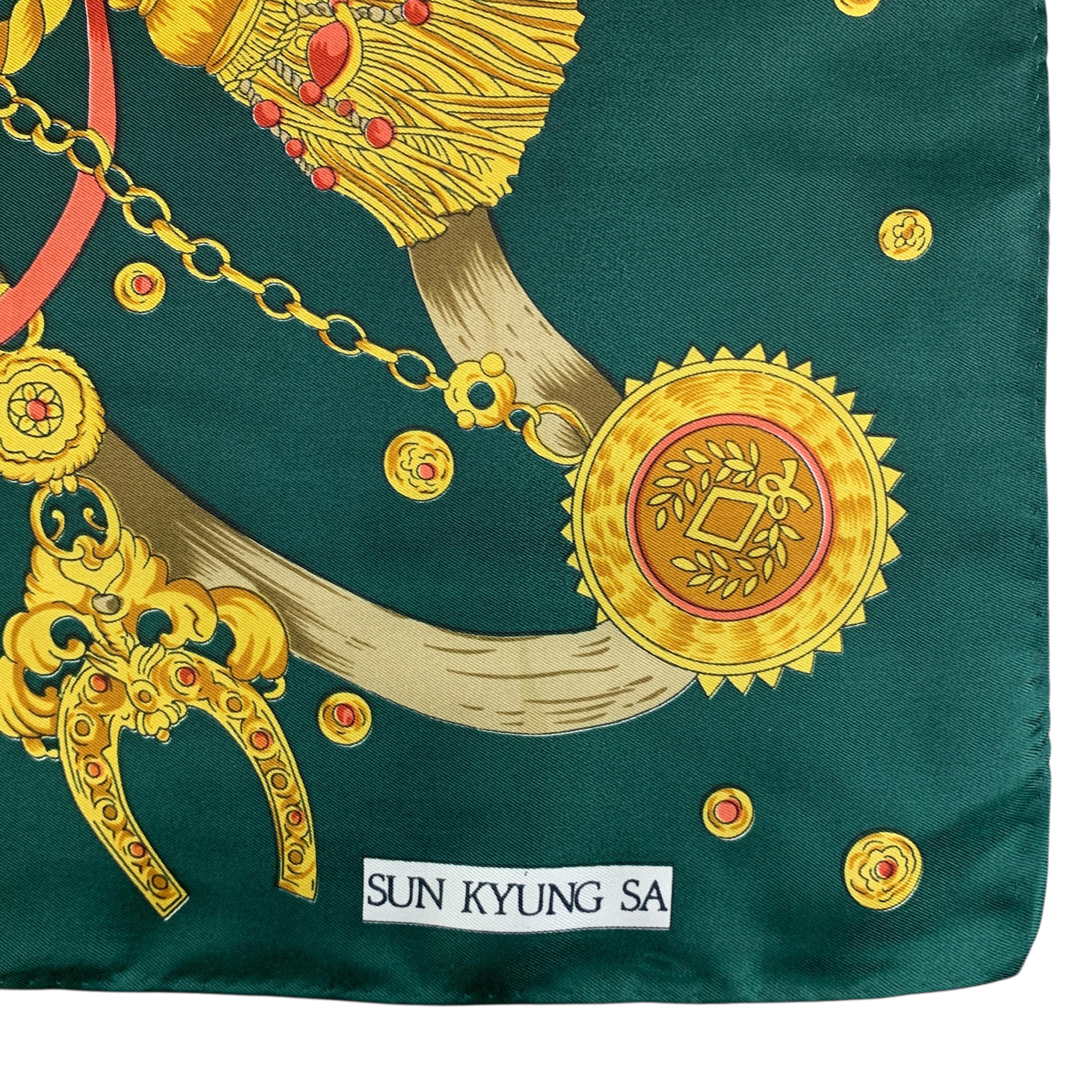 Vintage Sun Kyung Sa Scarf Tassel Scarf Neckwear Accessories Wrap 