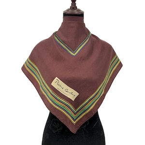 Vintage Pierre Cardin Seidenschal Klassischer Schal Krawatten Accessoires Pierre Cardin Schal Quadratischer Schal Halstuch Wrap Seide Unisex