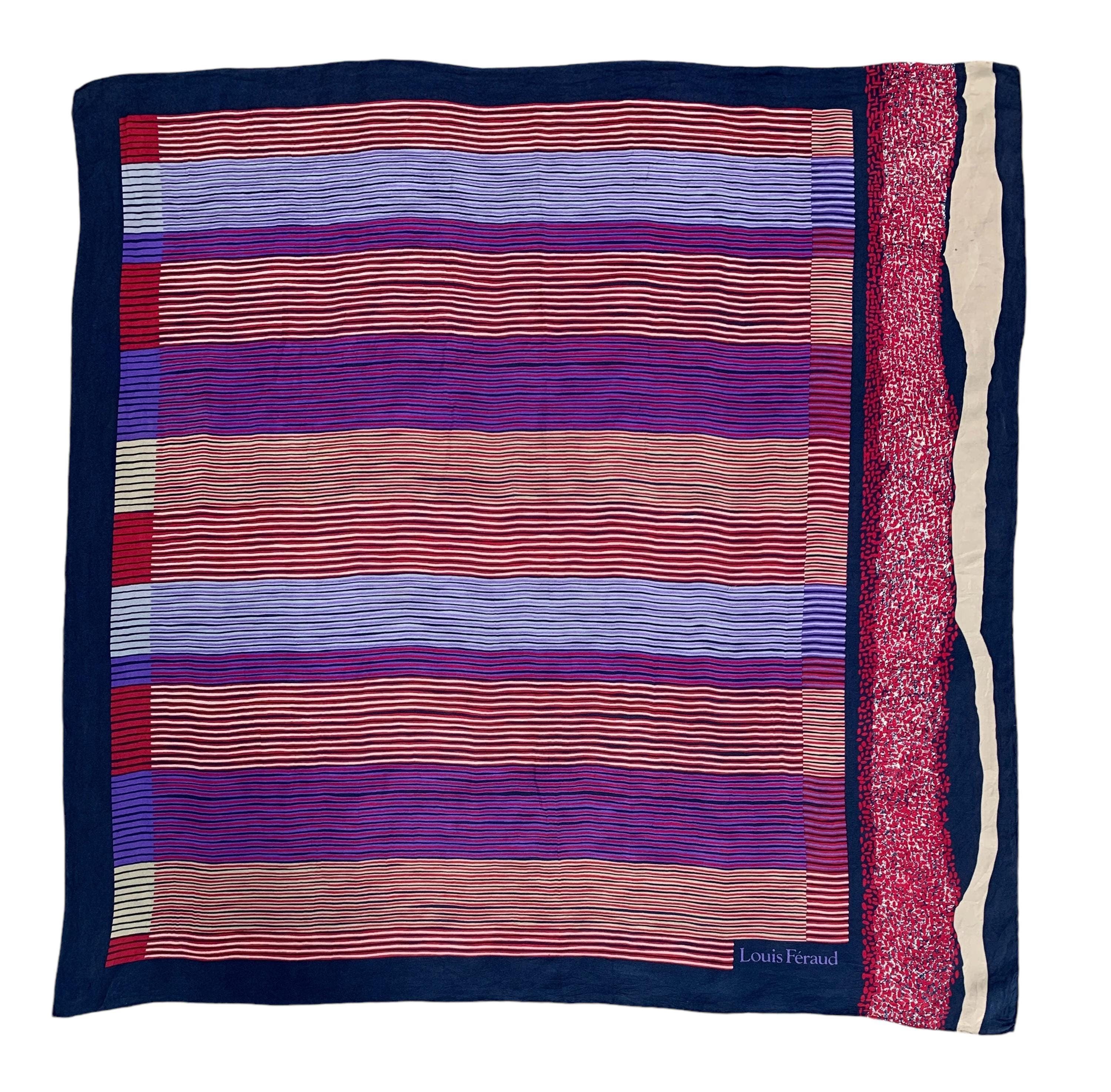 Vintage Louis Féraud Silk Scarf Classic Scarves Neckwear