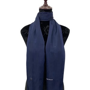 Vintage Pierre Balmain Seidenschal Gestreifte Schals Halsbekleidung Foulard Pierre Balmain Schal Rechteckiger Schal Klassischer Schal Weicher Seide Unisex Schal