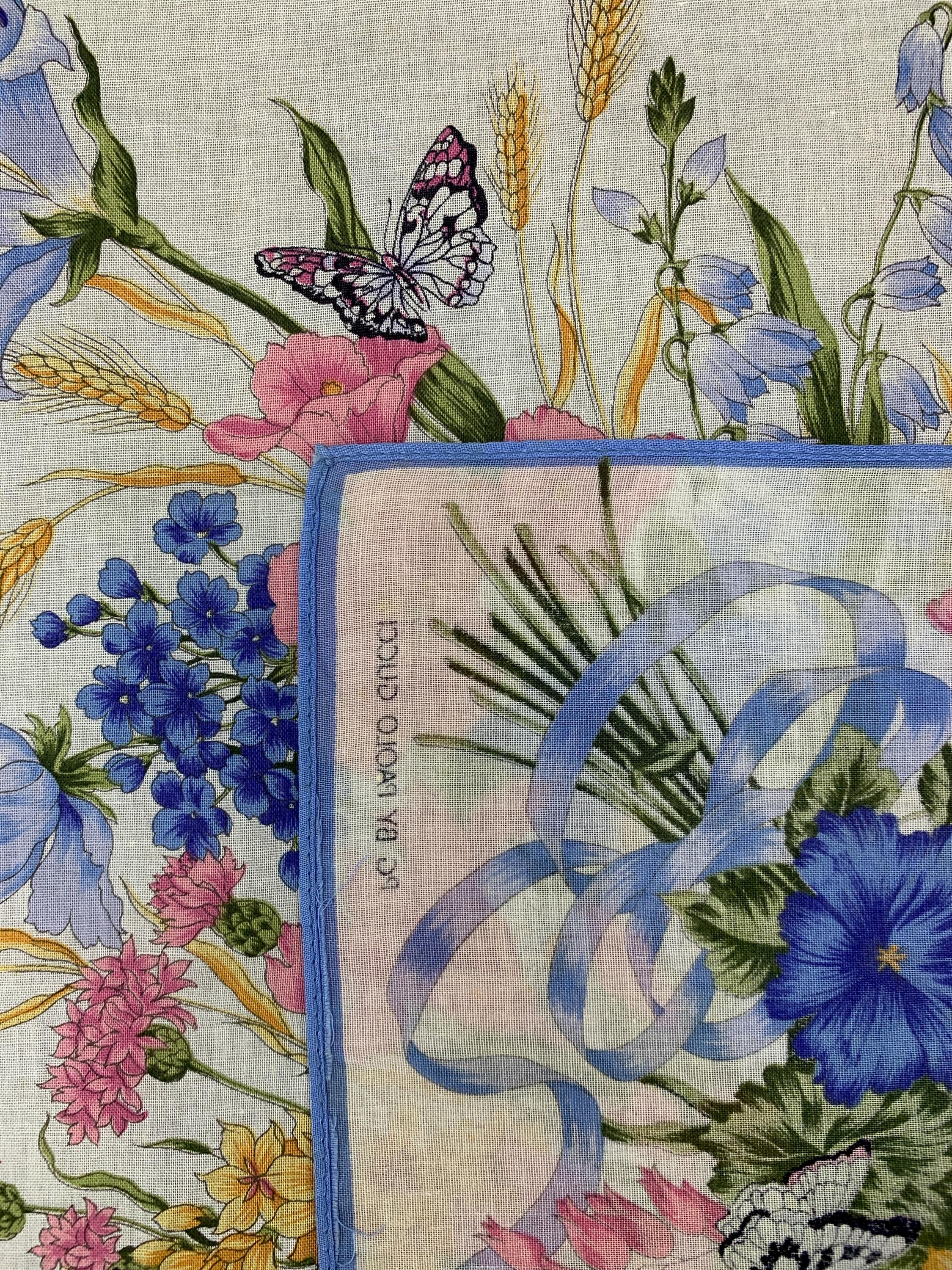 Vintage Paolo Gucci Neckerchief Flower Scarf Neckwear Accessories