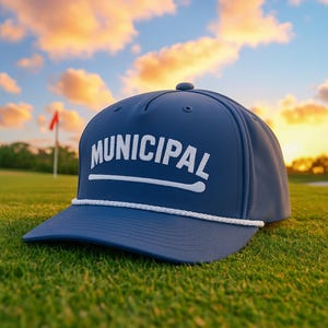 Municipal Golf Club Rope Hat: Embroidered Polyester Baseball Cap