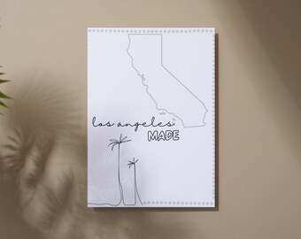 Minimalist Los Angeles Digital Print | Modern LA Wall Art | California Instant Download