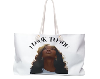 Inspirational Weekender Bag, Stylish Travel Tote, Beach Bag