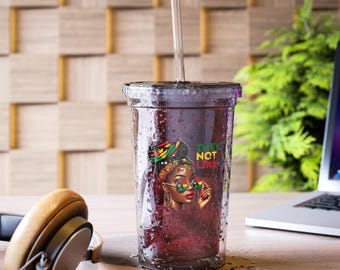 Acrylic Cup with African Lady Design