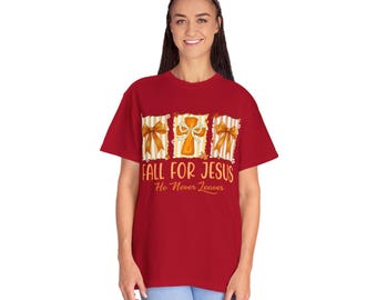 Jezus-T-shirt met herfstthema