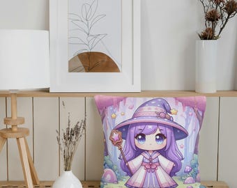 Square Poly Canvas Pillow Princess Anime