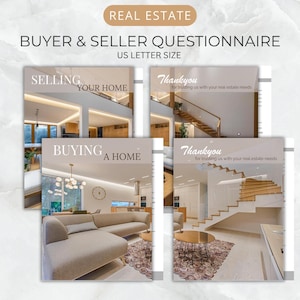 Real Estate Client Questionnaire Bundle: Buyer & Seller Intake Forms