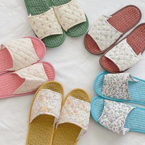 Indoor Cotton Slippers, Machine Washable Slippers