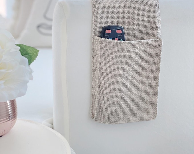 US ONLY - Remote Control Caddy With Two Pockets， Sofa Armrest & Bedside Storage  Organizer (price includes all applicable US customs duties)