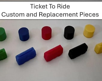 Custom and Replacement "Ticket To Ride" Game Pieces