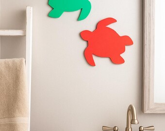 Turtle Wall Decor - 3D Printed Coastal Accent