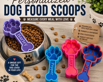 Personalized Dog Food Scoop