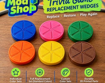 Trivia Game Replacement Pieces