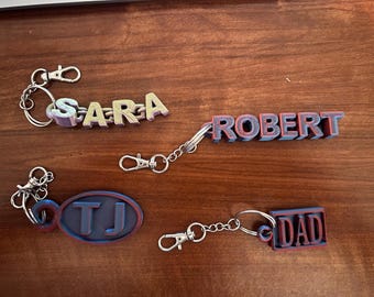 Personalized Key Chains - Multiple Styles