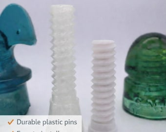 3D Printed Glass Insulator Pins