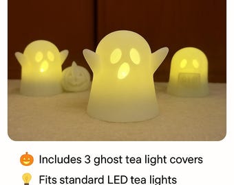 Tealight Ghost - Halloween decor