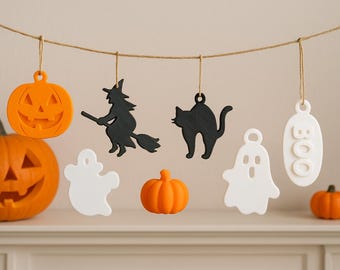 Halloween Ornaments, Keychains and Magnets