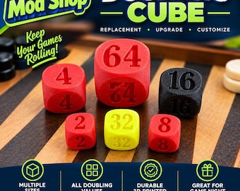 Doubling Cube | 3D Printed Game Accessory