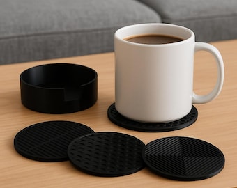 Custom Coasters with caddy