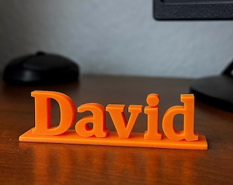 Custom 3D Printed Name Plate | Desk & Shelf Decor