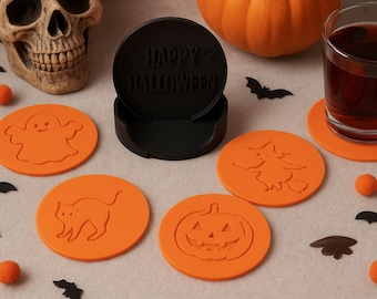 Halloween Spooky Coaster Sets