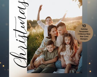 Christmas Holiday Canva Templates | Editable Digital Templates | New Year Bonus Templates | Last Minute Gift | Instant Download