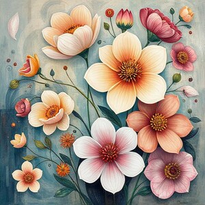 Floral Wall Art Digital Print