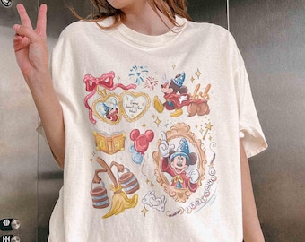 Comfort Colors Sorcerer Mickey Shirt, Fantasia Disney T-Shirt, Fantasmic Show Shirt, Walt Disney World Magical Shirt, Disney Parks Trip Tee