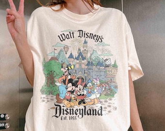 Retro Walt Disney's Disneyland Mickey and Friends Shirt, Disneyland Trip Shirt, Vintage Disney Shirt, Mickey & Co Shirt, Disney Matching Tee