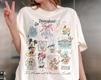 Retro Disneyland Mickey and Friends Shirt, Disney Family Trip Shirt, 2026 Disney Trip Tee, Disneyland Est. 1995 Shirt, Mickey & Friends Tee