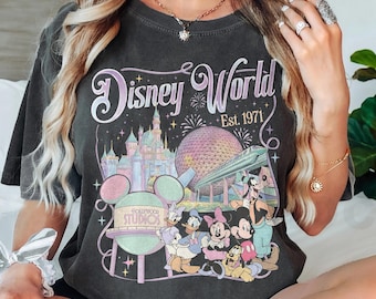 Retro Disney World Mickey and Friends Shirt, Disney Family Trip Shirt, Walt Disney World Shirt, Disney Trip 2026 Shirt, Mickey & CO Shirt