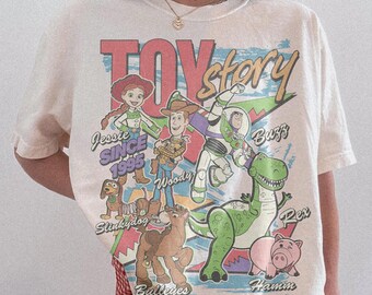 Camiseta Retro Comfort Colors Disney Toy Story 1995, Camiseta Woody Buzz Lightyear Rex, Viaje familiar a WDW Disneyland 2026, Festival Disney Pixar